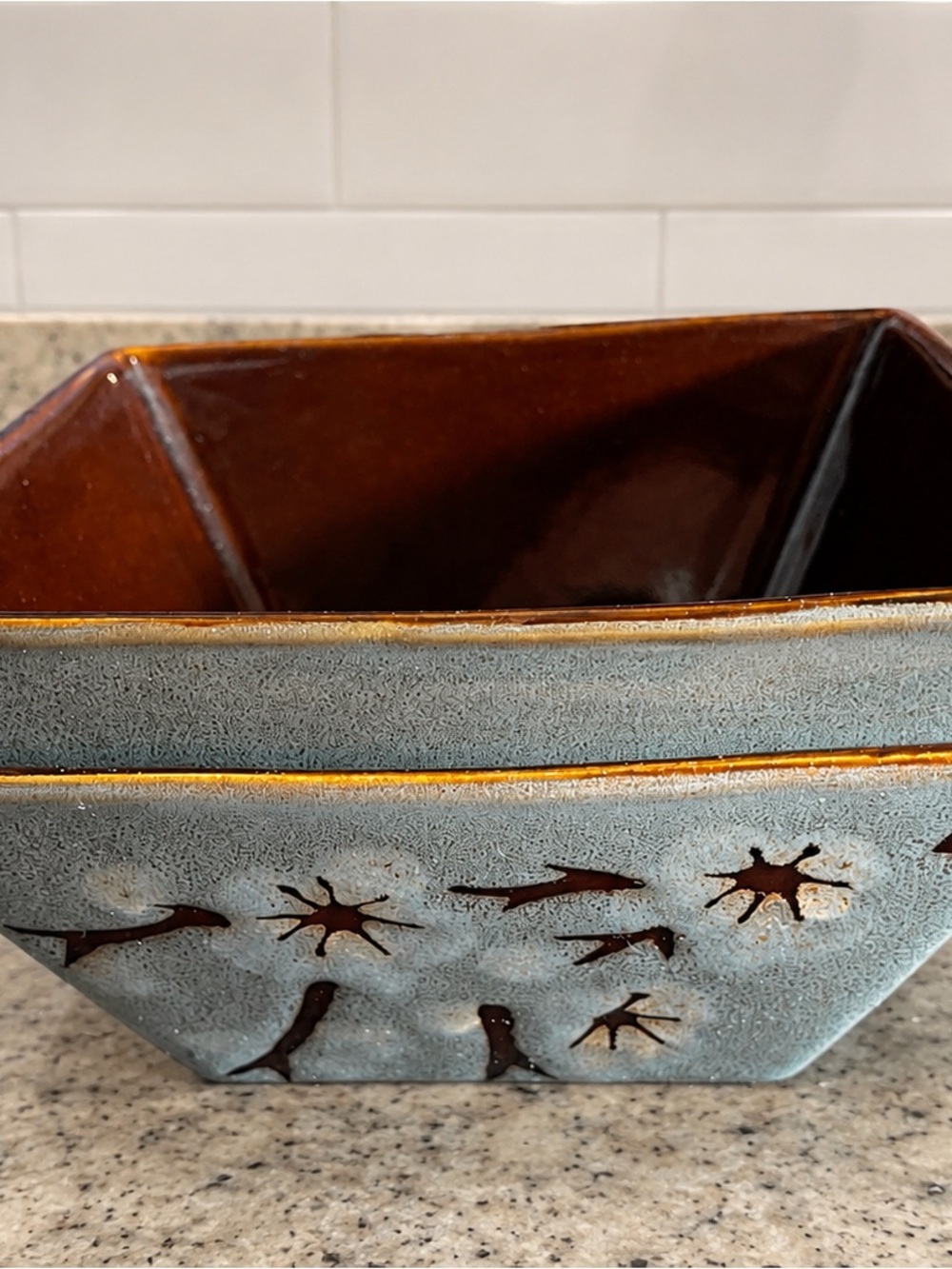 Set of 2 Pier 1 “Tranquil” Stoneware Bowls